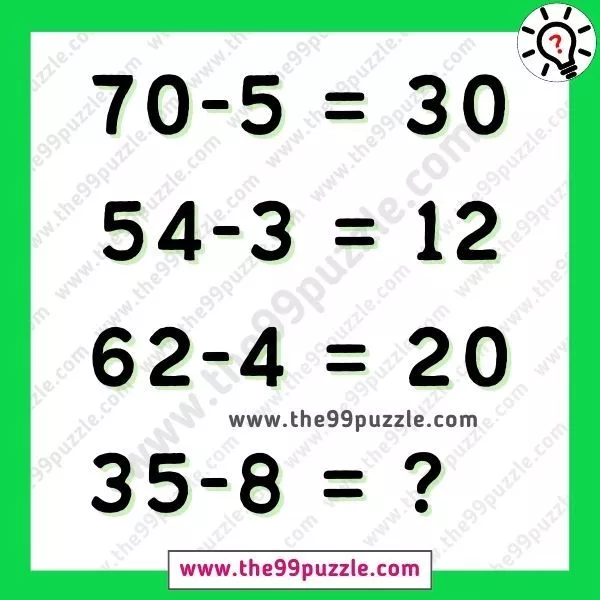 Mind teaser mathematical puzzle for teens with answer