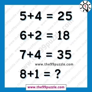 Math challenging brain test puzzle with answer