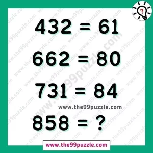 Math IQ test brain teaser for teens with answer