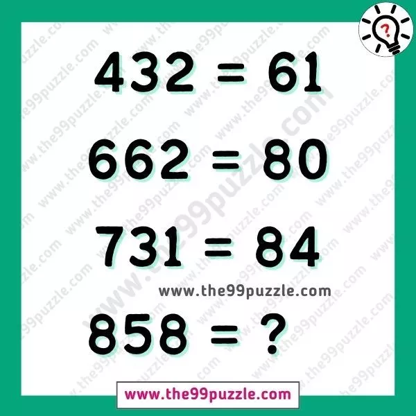 Math IQ test brain teaser for teens with answer
