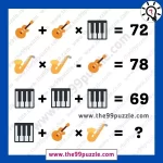 Musical puzzle picture equation with answer – Puzz331