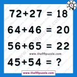 Fun Math Logical Reasoning Puzzle: Can you solve this question? – Puzz344