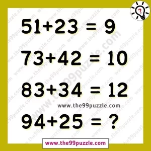 Simple Brain Puzzle: Crack the math logic of the problem