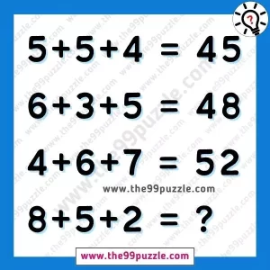 Mathematical Twist Puzzle: Reasoning question for teens with answer – Puzz368