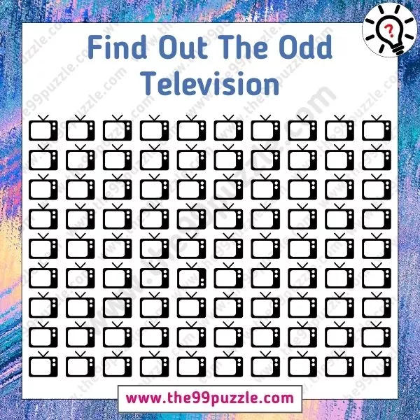 Optical Illusion Eye Test: Can you spot the odd television out in 6 seconds?