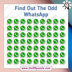 Optical Illusion with High IQ: Spot the odd WhatsApp In 9 seconds