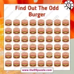Optical Illusion Puzzle: Find out the odd burger in 8 sec – Puzz399