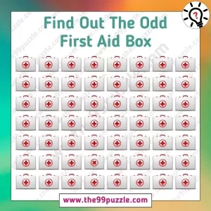 Observational Puzzle: Can you spot the odd first-aid box in 4 seconds?