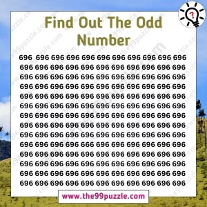 Optical Illusion for Sharp Eyes: Can you find the odd number in 8 seconds?