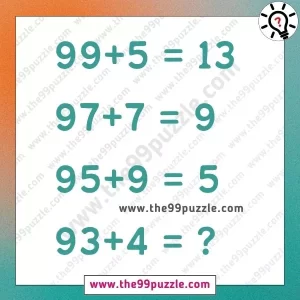 Mathematics Brain Twist Puzzle: Solve the puzzle equation with answer – Puzz406