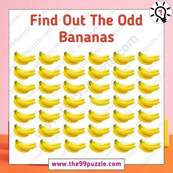 Visual IQ Test: Only high IQ people can find the odd banana picture in 5 secs