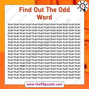 Odd One Out: Can you find out the odd word in 13 seconds?
