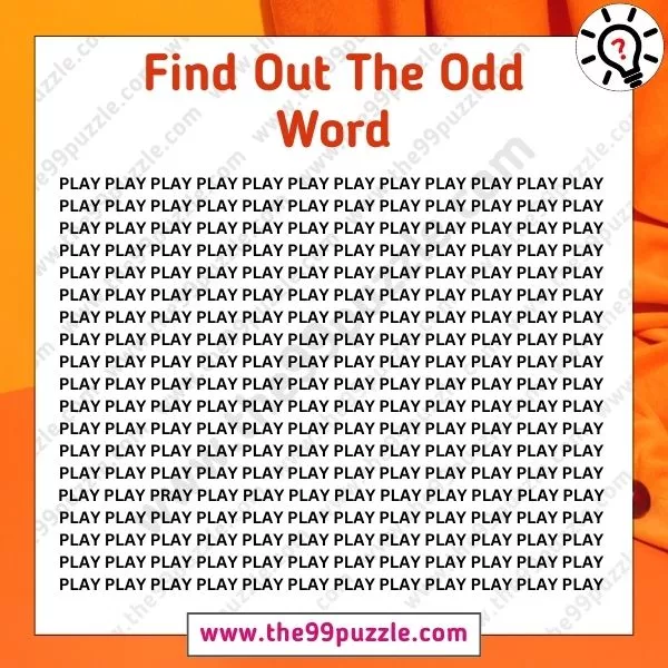 Odd One Out: Can you find out the odd word in 13 seconds?   