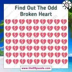 Optical Illusion: Can you spot the odd broken heart in this image within 5 seconds? – Puzz415