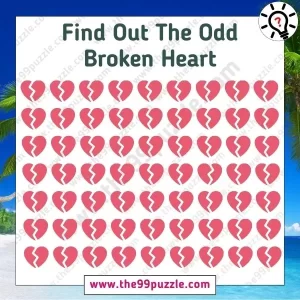 Optical Illusion: Can you spot the odd broken heart in this image within 5 seconds?
