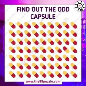 Spot the Difference One: Find out the odd capsule in 4 seconds