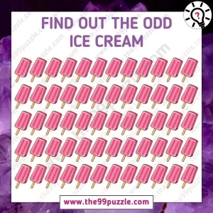 Spot Difference Emoji: Find out the odd ice cream in 8 seconds