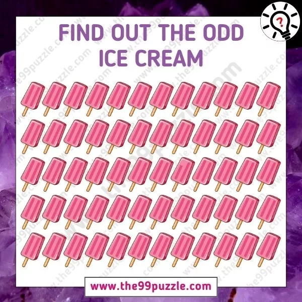 Spot Difference Emoji: Find out the odd ice cream in 8 seconds