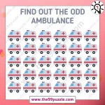 Optical Illusion Test: Use your super detective skills to find the odd Ambulance in 9 seconds! – Puzz454