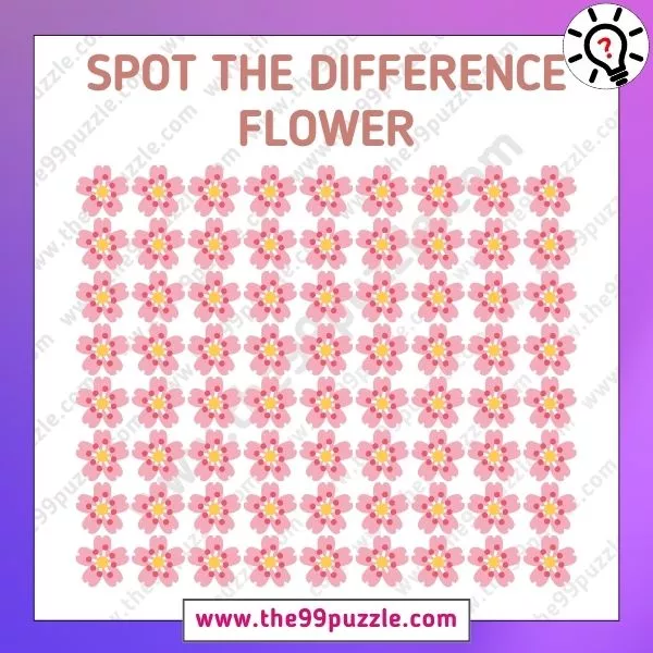 Optical Illusion IQ Test: Use your keen eyes to spot the odd flower in 7 seconds!