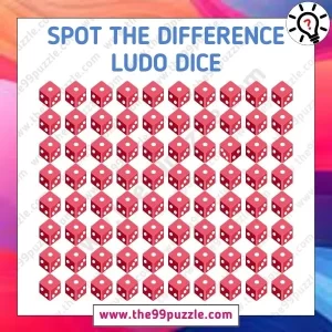 Odd One Out Puzzle: Do you have the skills to spot the difference Ludo dice in 6 seconds? – Puzz468