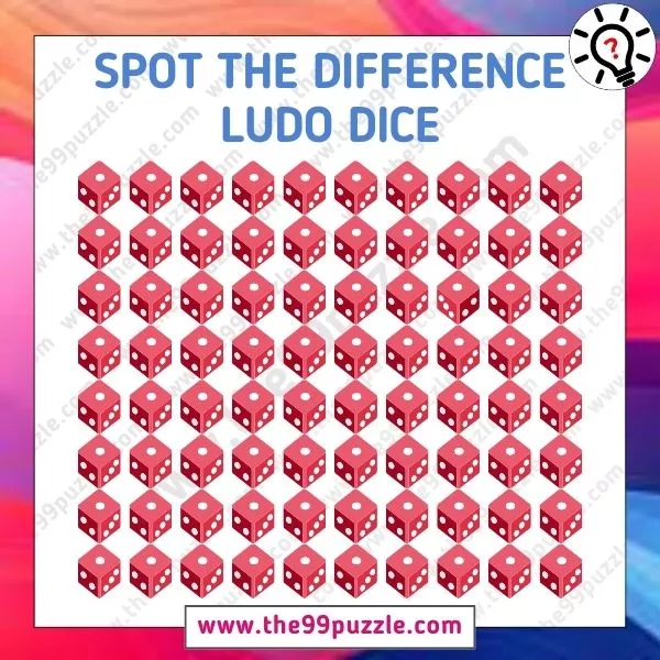 Odd One Out Puzzle: Do you have the skills to spot the difference Ludo dice in 6 seconds?