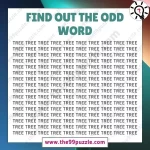 Odd One Out Puzzle: Do you have a super attentive brain to find the odd word in 8 seconds? – Puzz477