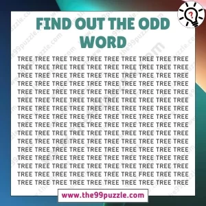 Odd One Out Puzzle: Do you have a super attentive brain to find the odd word in 8 seconds?