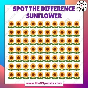 Optical Illusion IQ Test: Only 1% highly observational skills can find the odd sunflower in 5 seconds! – Puzz479
