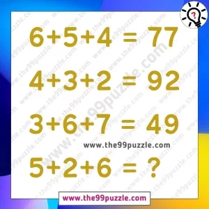 Mind Twisting Puzzle: Can you solve the mathematical problem in 15 seconds? – Puzz482