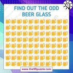 Optical Illusion Eye Test: Find out the odd beer glass in 9 seconds – Puzz483