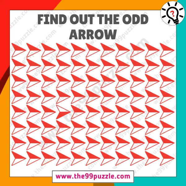 Odd One Out Challenge: Only 3 out of 10 can find the odd arrow in 6 seconds!