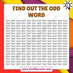 Odd One Out: Only 5% of people find the odd word in 10 seconds! – Puzz491