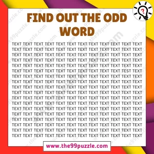 Odd One Out: Only 5% of people find the odd word in 10 seconds! – Puzz491