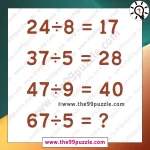 Amazing Math Puzzle: Only smart people solve the number equation in 11 seconds! – Puzz492