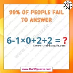 Genius Math Equation: 99% of people fail to answer in 8 seconds! – Puzz527