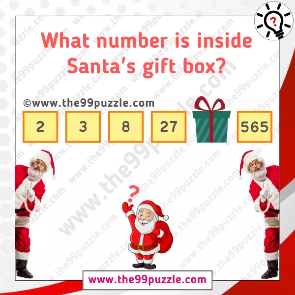 What number is inside Santa's gift box?
