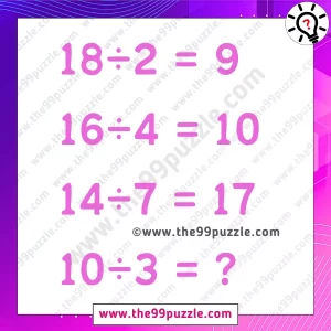 Logic Math Puzzle: Can you answer the last equation in 7 seconds? – Puzz540